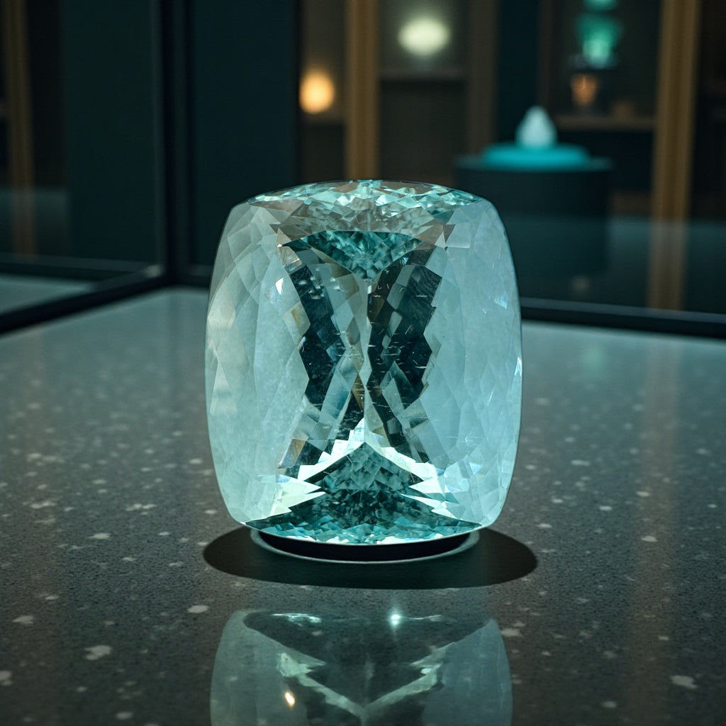 61.15 CT NATURAL AQUAMARINE WITH OCEAN WATER BLUE COLOR