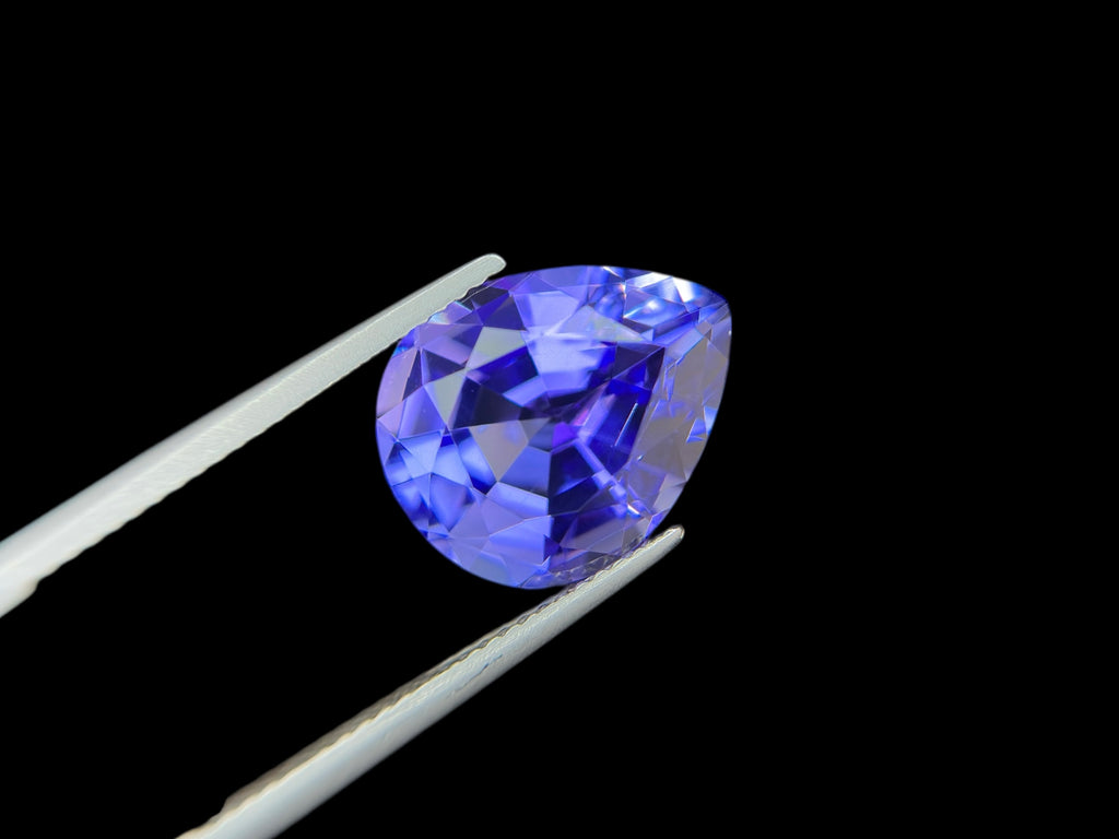 8.37 CT NATURAL NO HEAT PEAR SHAPE PURPLE TANZANITE