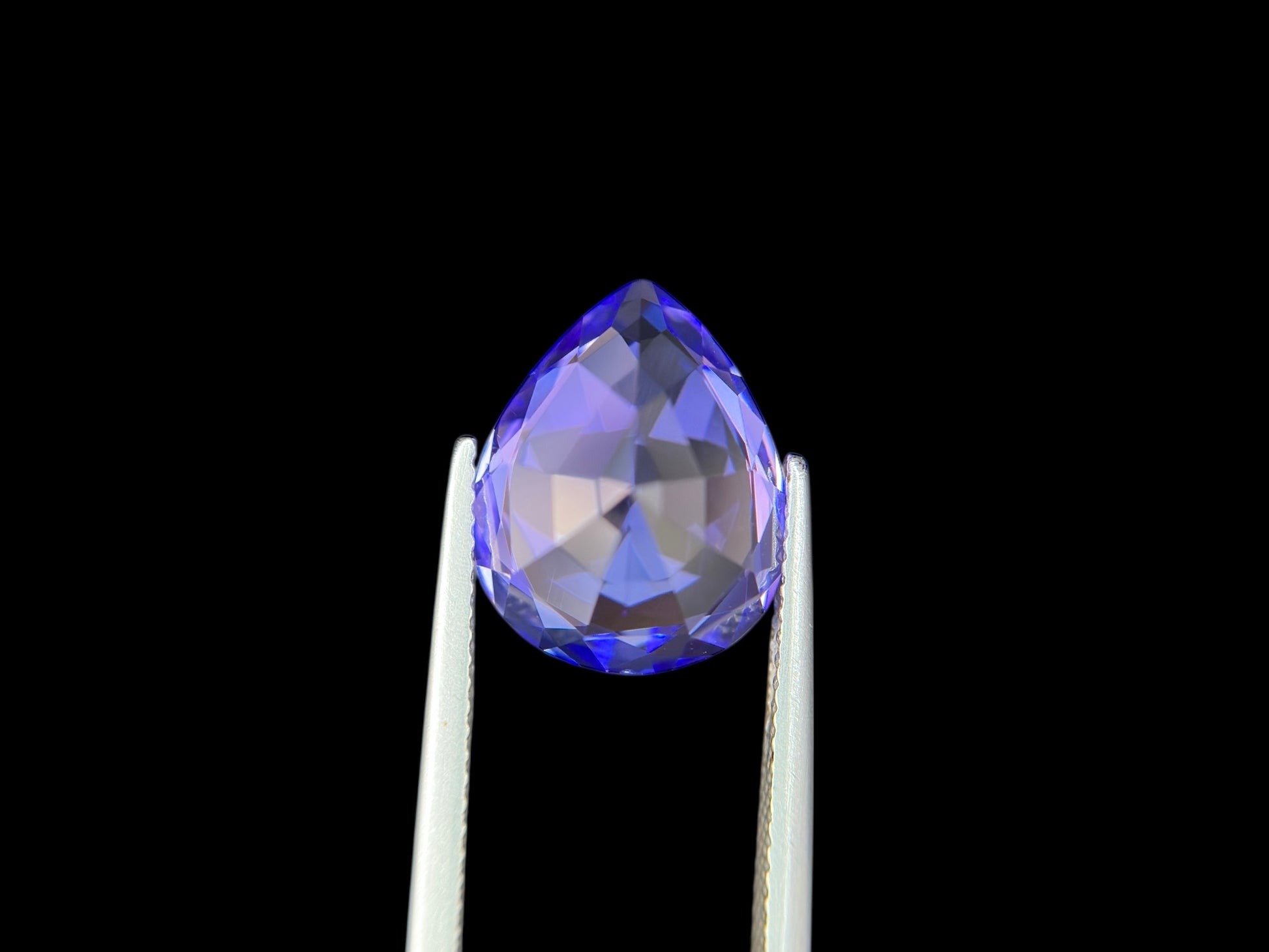 8.37 CT NATURAL NO HEAT PEAR SHAPE PURPLE TANZANITE