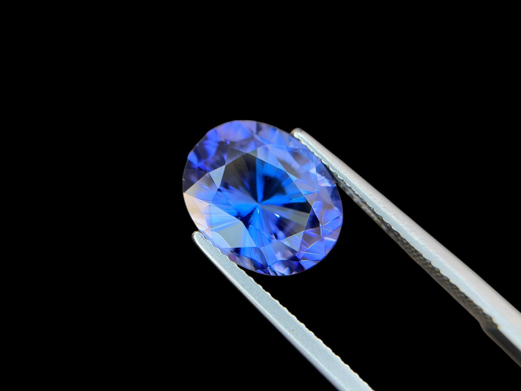 5.77 CT NATURAL NO HEAT TANZANITE WITH INTENSE PURPLE COLOR