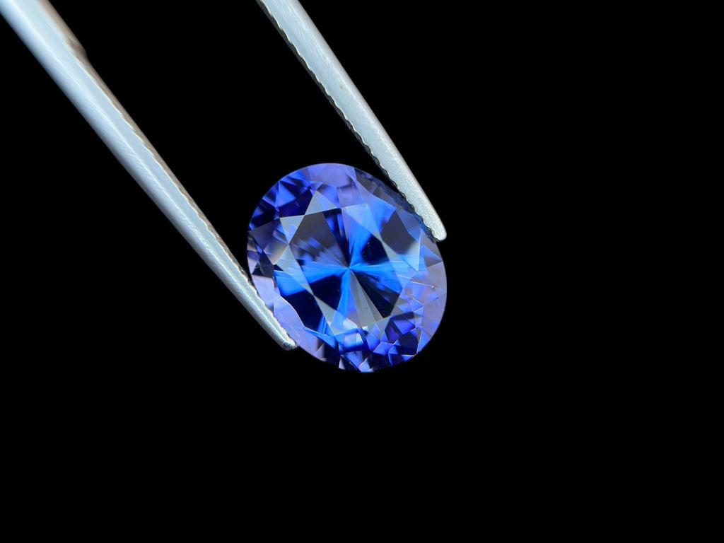 5.77 CT NATURAL NO HEAT TANZANITE WITH INTENSE PURPLE COLOR