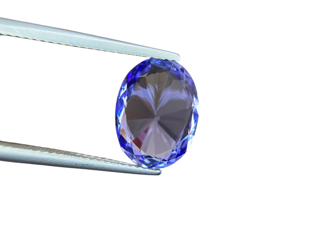 6.60 CT NATURAL NO HEAT TANZANITE WITH INTENSE PURPLE COLOR