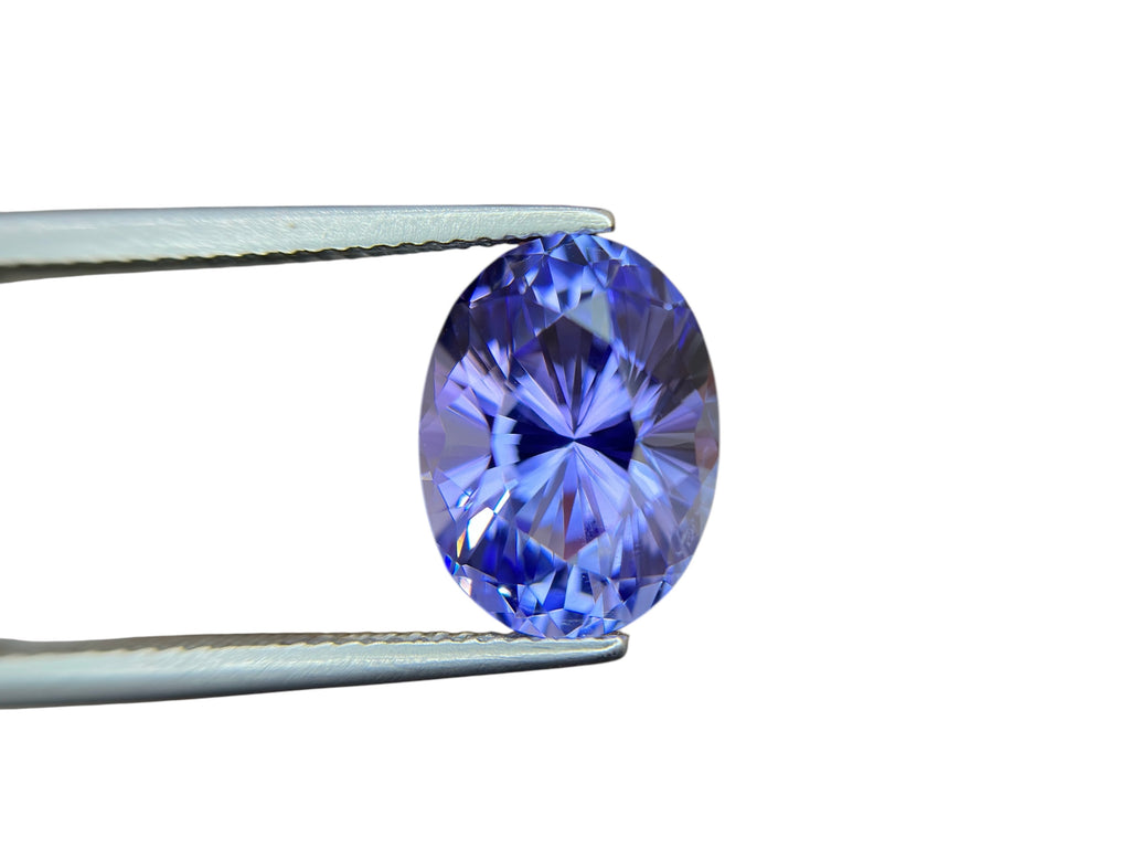 6.60 CT NATURAL NO HEAT TANZANITE WITH INTENSE PURPLE COLOR