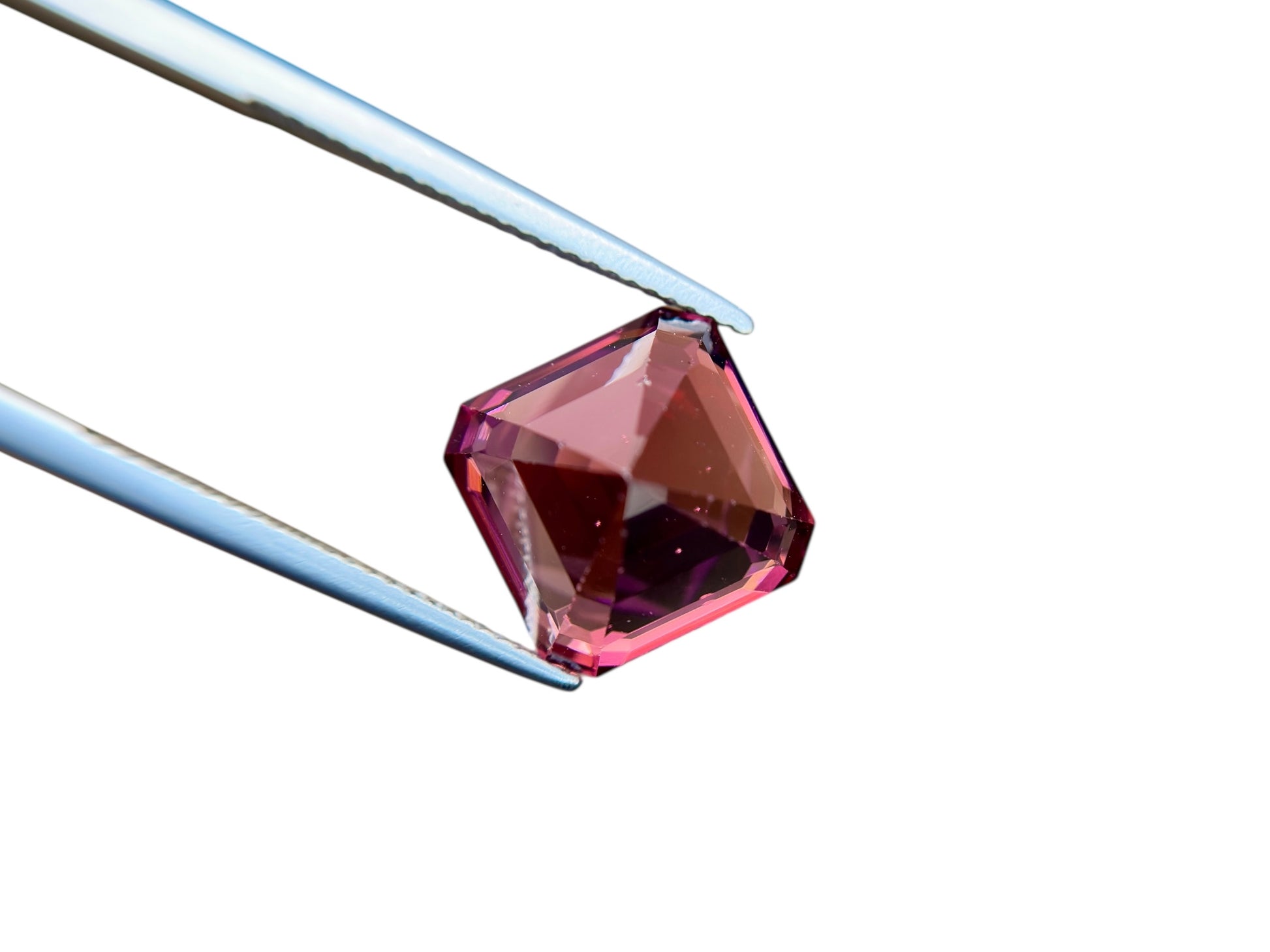 11.70 CT NATURAL RUBELLITE PERFECT EMERALD CUT