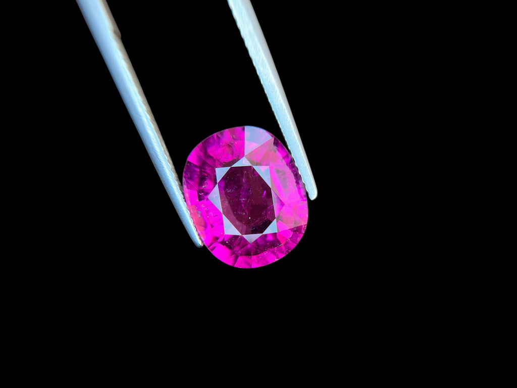 7.36 CT NATURAL RUBELLITE PERFECT CUSHION CUT