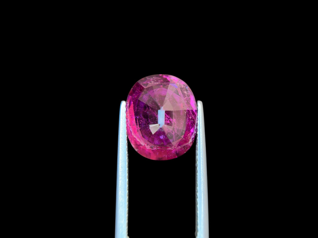 7.36 CT NATURAL RUBELLITE PERFECT CUSHION CUT