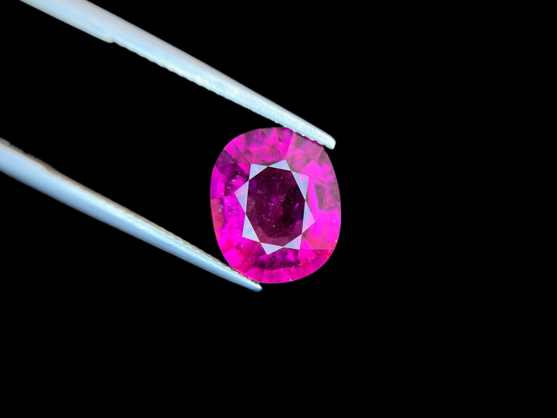 7.36 CT NATURAL RUBELLITE PERFECT CUSHION CUT