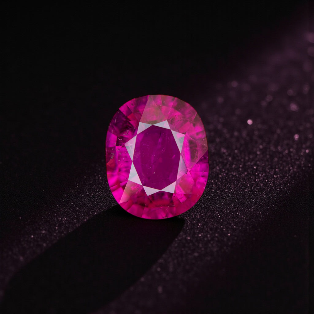 7.36 CT NATURAL RUBELLITE PERFECT CUSHION CUT