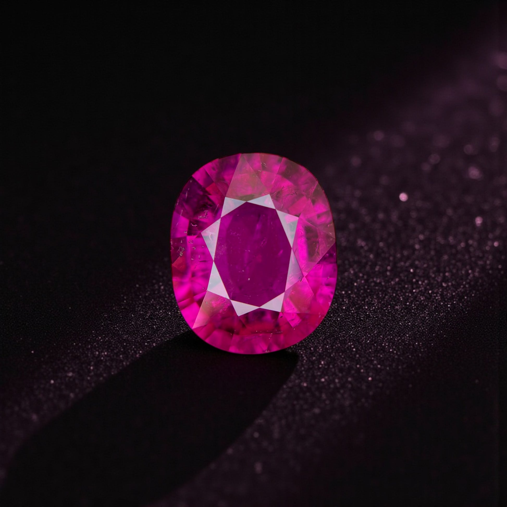 7.36 CT NATURAL RUBELLITE PERFECT CUSHION CUT