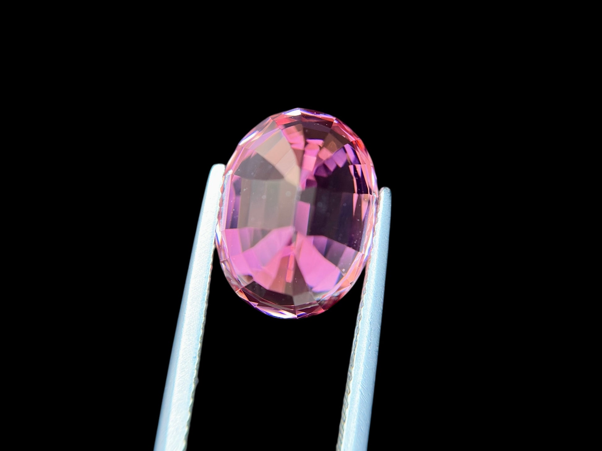7.56 CT NATURAL RUBELLITE PERFECT OVAL CUT