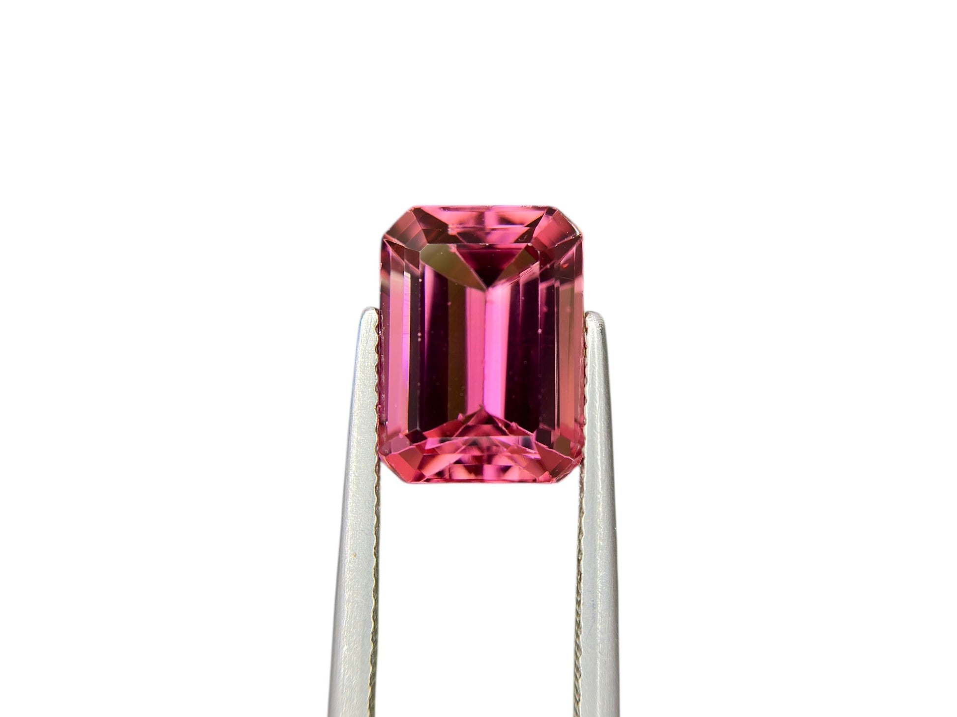 5.77 CT NATURAL RUBELLITE PERFECT EMERALD CUT