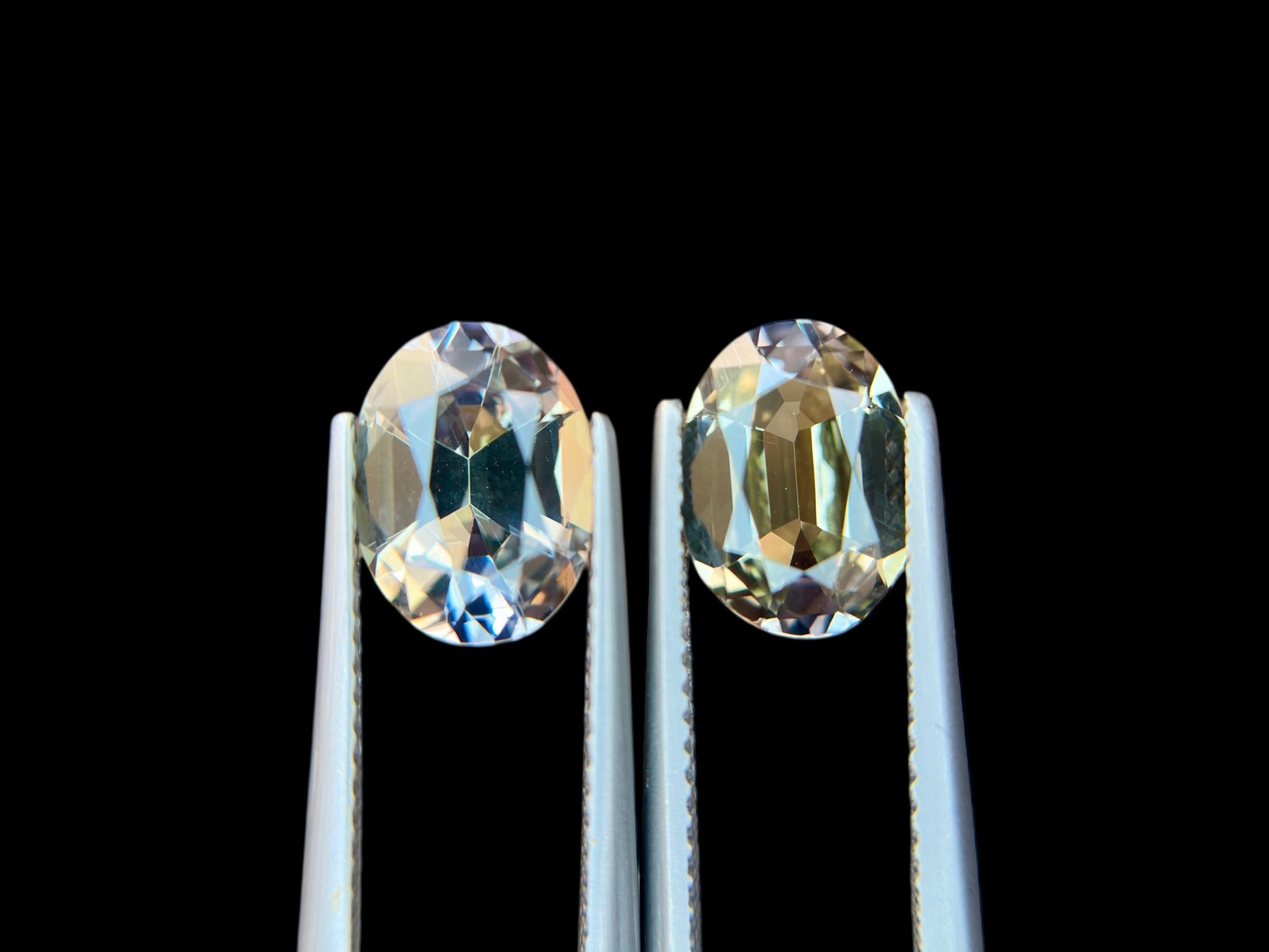 4.40 CT NO HEAT TANZANITE AMAZING PAIR WITH INTENSE YELLOW COLOR