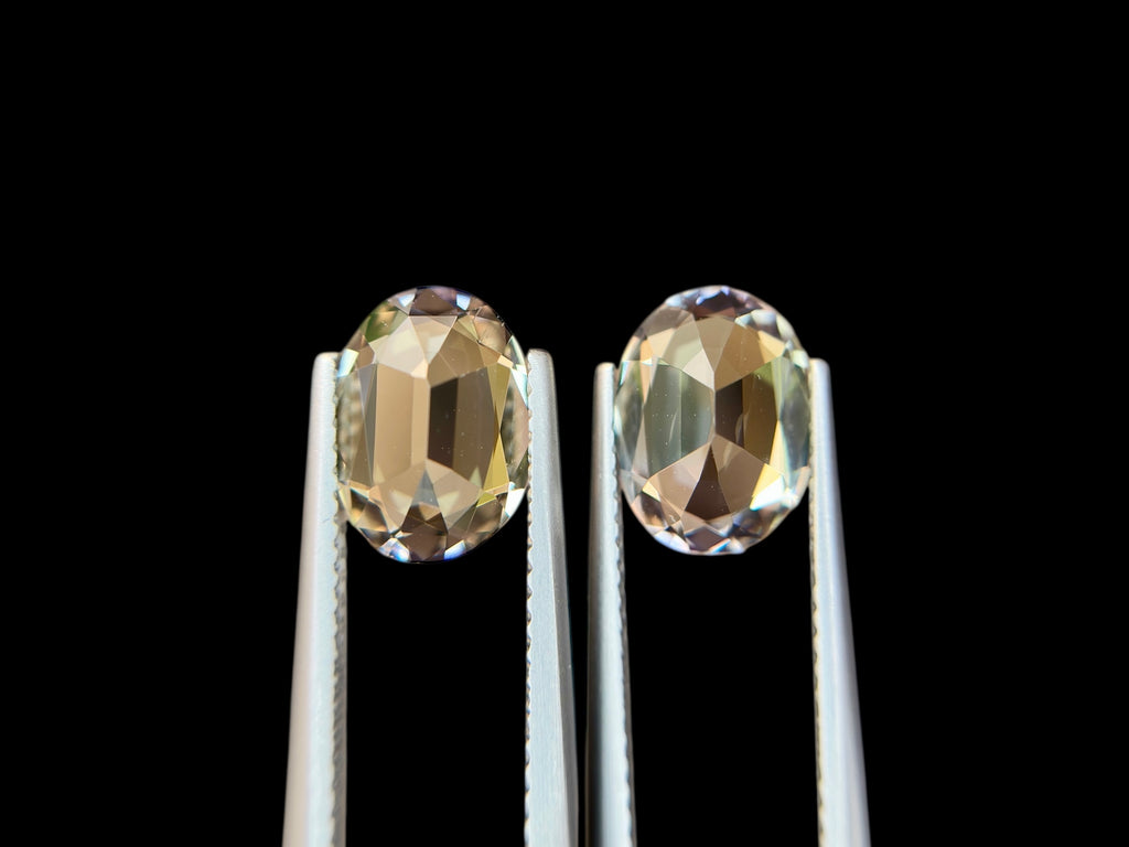 4.40 CT NO HEAT TANZANITE AMAZING PAIR WITH INTENSE YELLOW COLOR