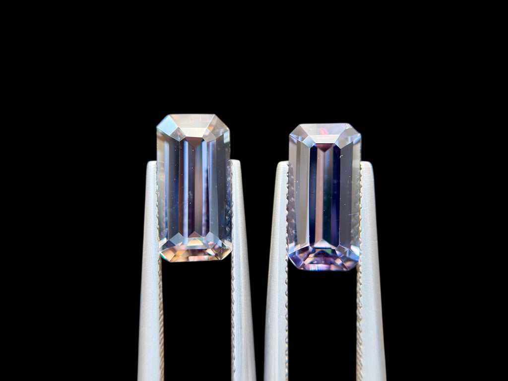 4.55 CT NO HEAT TANZANITE AMAZING PAIR WITH INTENSE BLUE COLOR