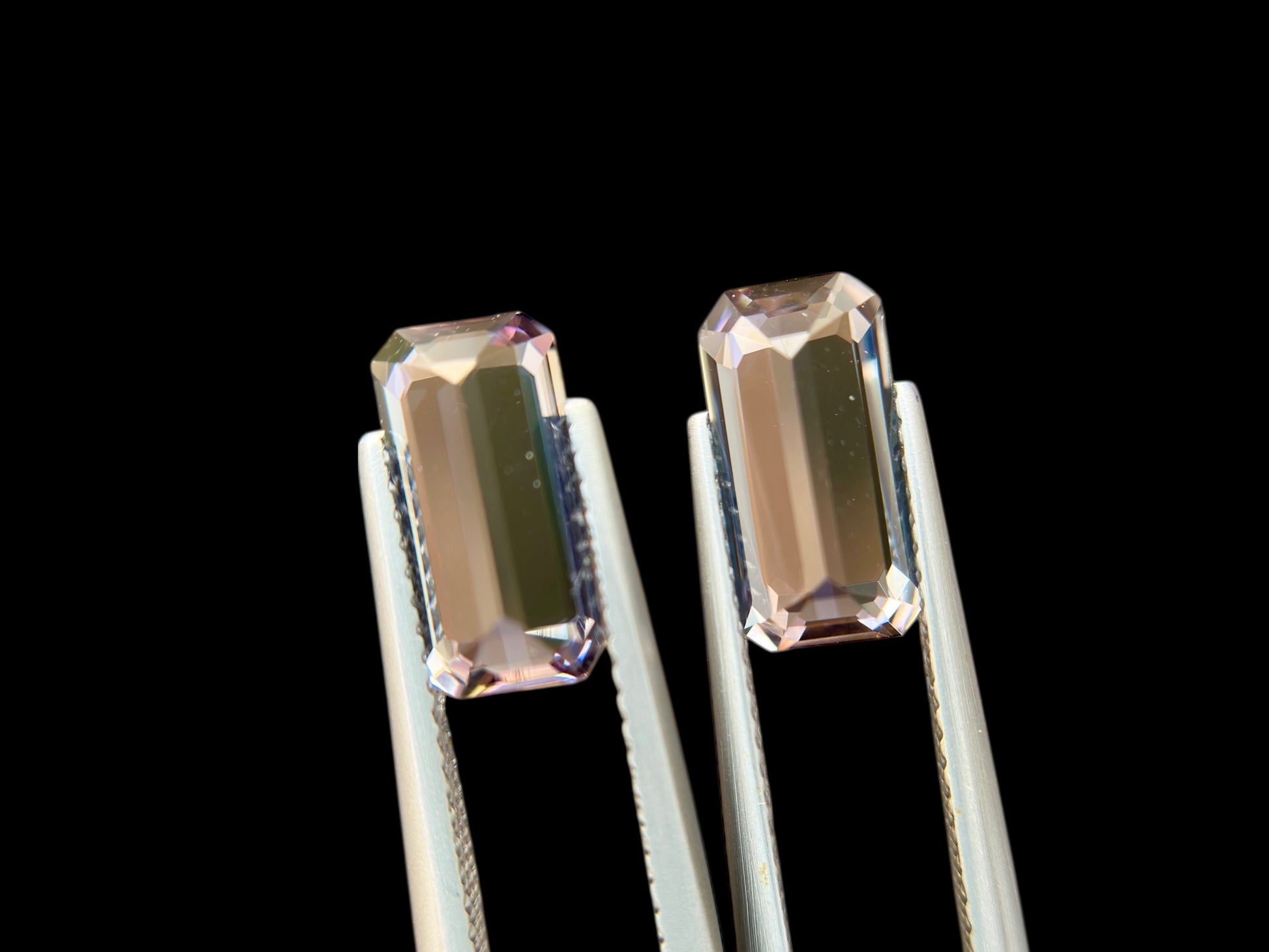 4.55 CT NO HEAT TANZANITE AMAZING PAIR WITH INTENSE BLUE COLOR