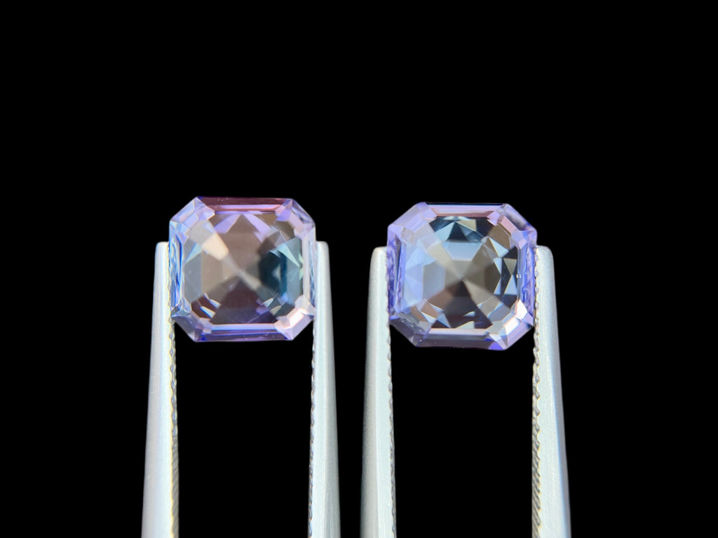 5.00 CT NO HEAT TANZANITE AMAZING PAIR WITH INTENSE BLUE COLOR