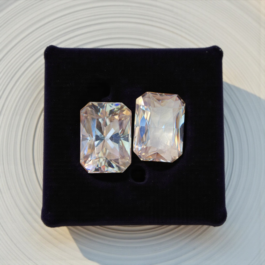12.41 CT NO HEAT TANZANITE AMAZING PAIR WITH INTENSE PINK COLOR