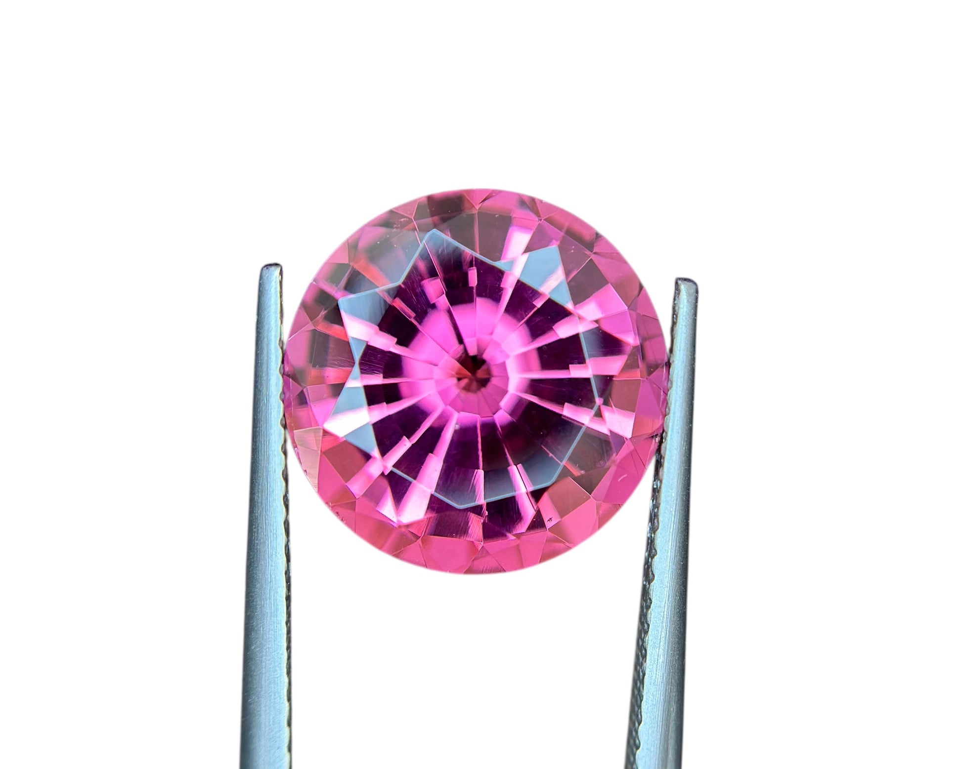 7.36 CT NATURAL RUBELITE PERFECT ROUND CUT