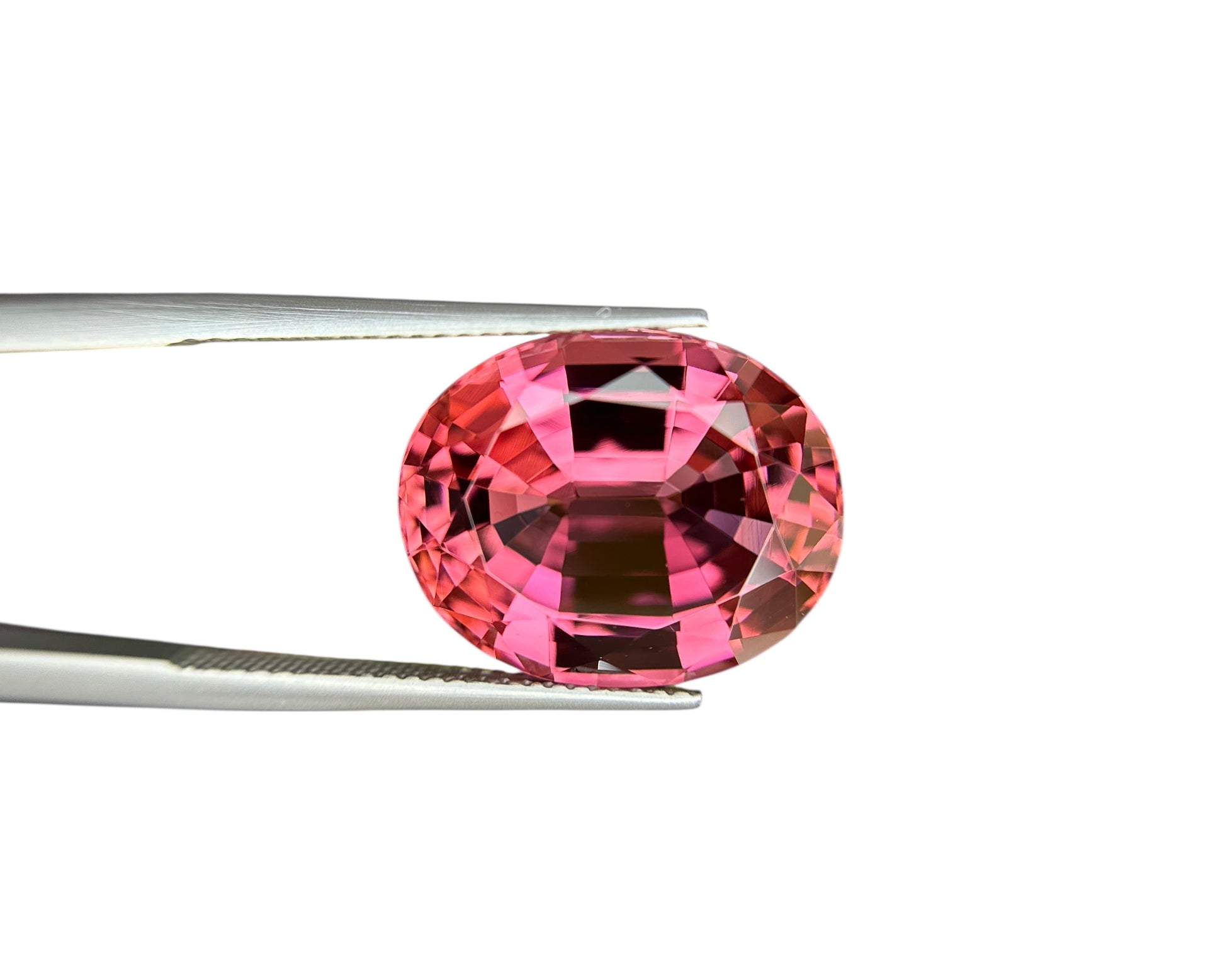 15.01 CT NATURAL RUBELITE PERFECT OVAL CUT