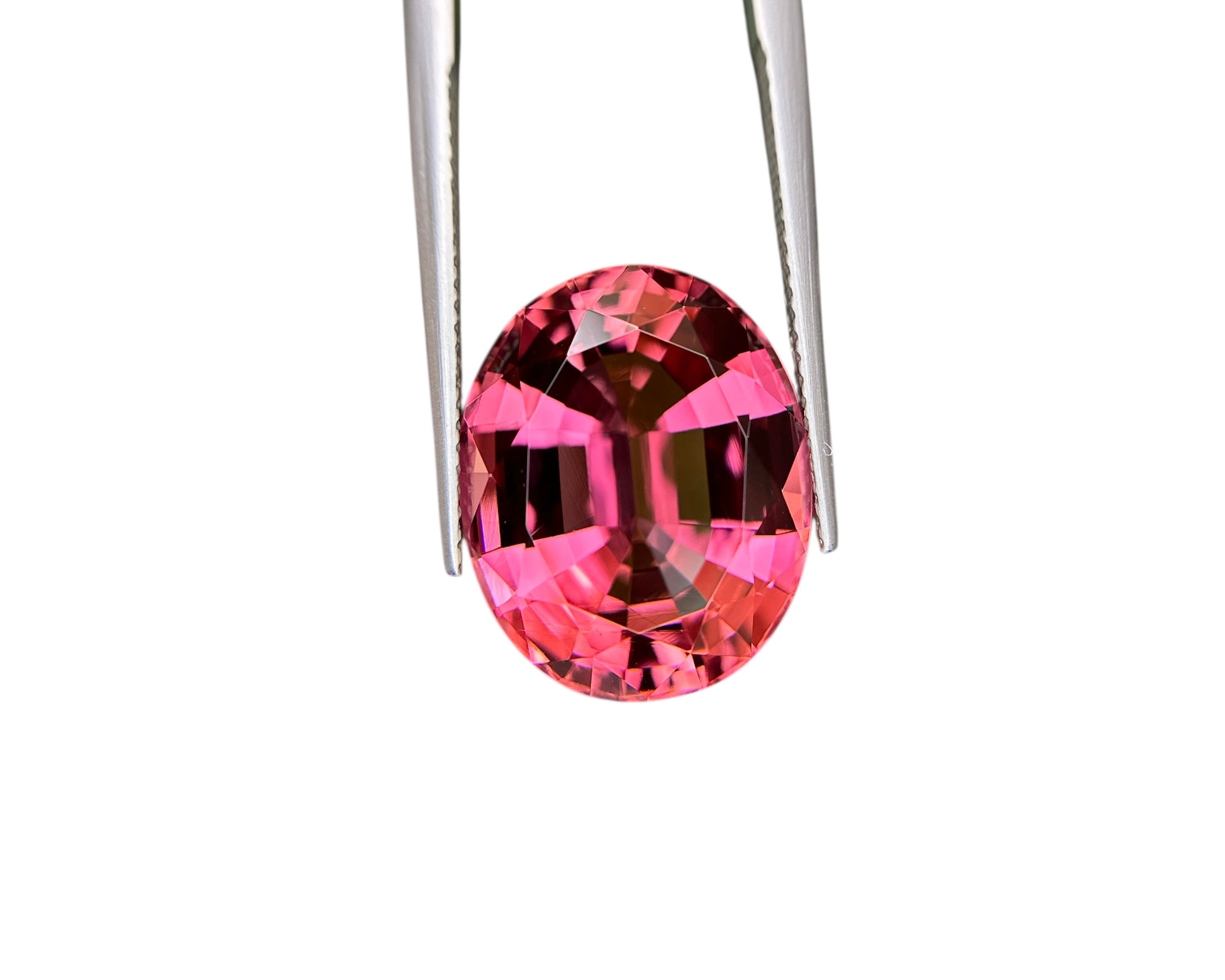 15.01 CT NATURAL RUBELITE PERFECT OVAL CUT