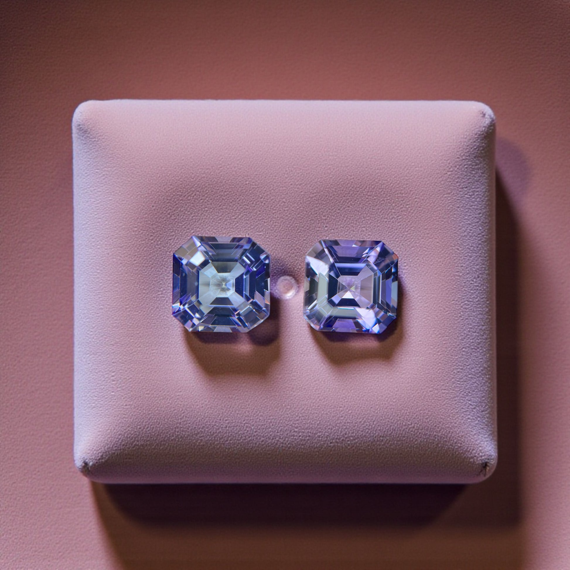 5.00 CT NO HEAT TANZANITE AMAZING PAIR WITH INTENSE BLUE COLOR