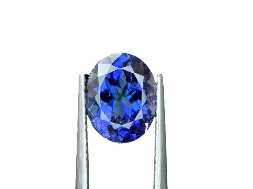 3.78 CT NATURAL NO HEAT TANZANITE WITH INTENSE BLUE COLOR