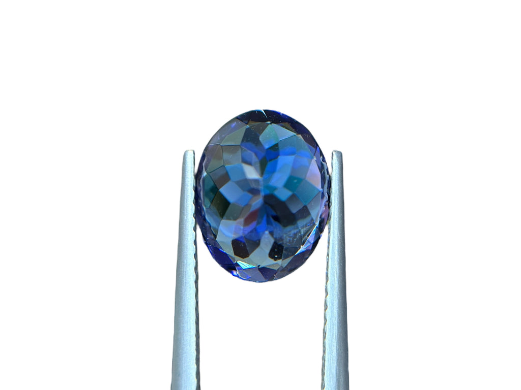 3.78 CT NATURAL NO HEAT TANZANITE WITH INTENSE BLUE COLOR