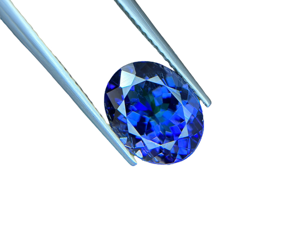 3.78 CT NATURAL NO HEAT TANZANITE WITH INTENSE BLUE COLOR