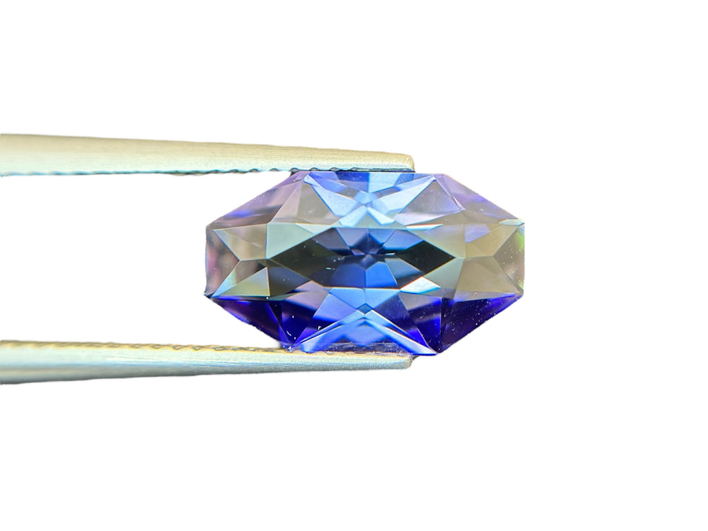 3.68 CT NATURAL NO HEAT TANZANITE WITH INTENSE BLUE COLOR