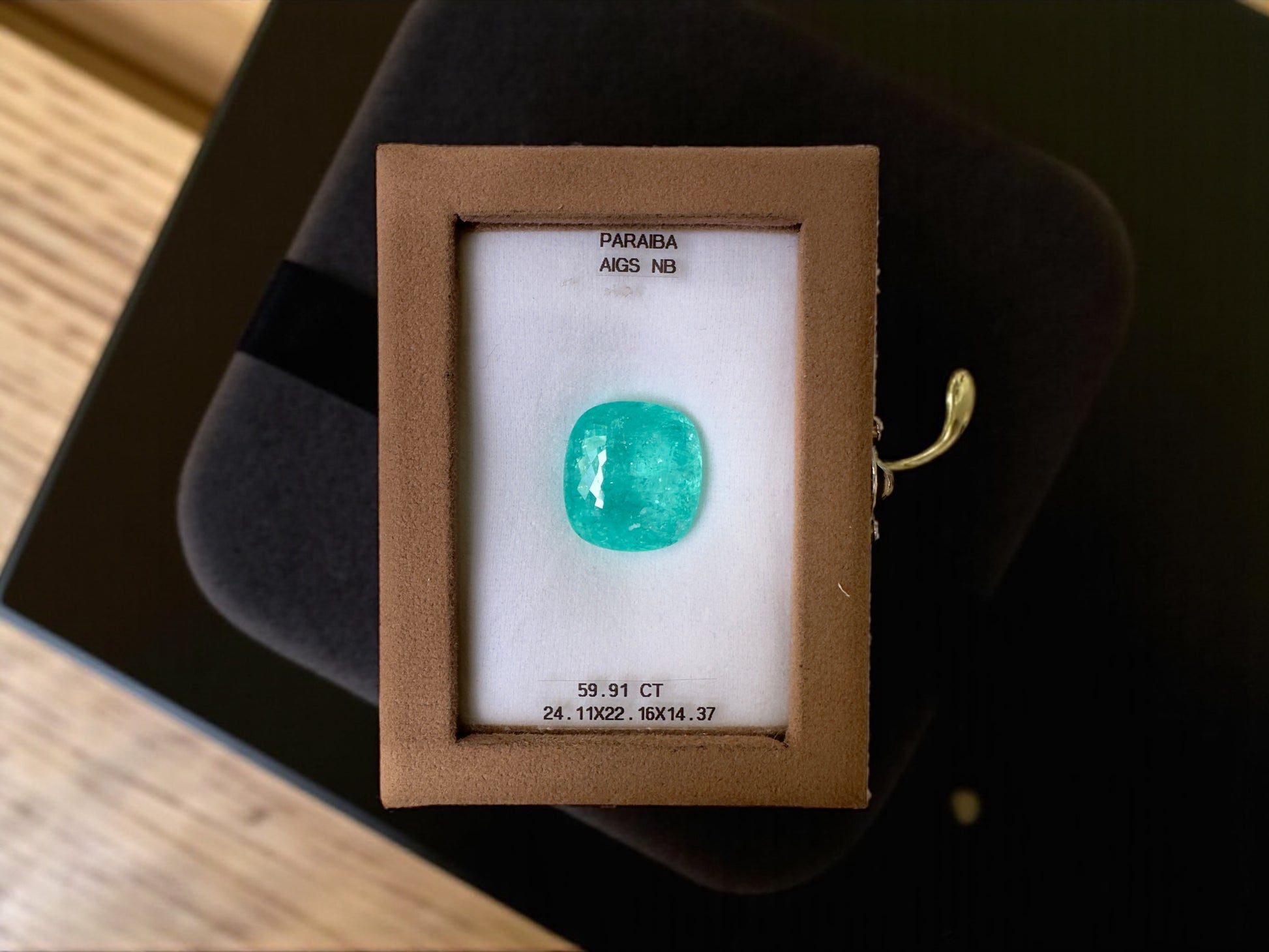 59.91 CT NEON BLUE NATURAL PARAIBA TOP QUALITY
