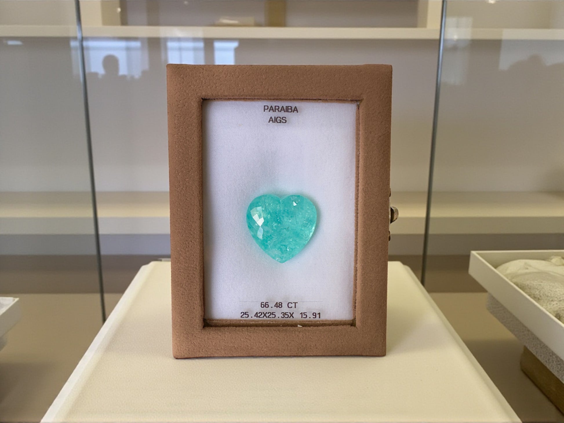 66.48 CT NEON BLUE NATURAL PARAIBA TOP QUALITY