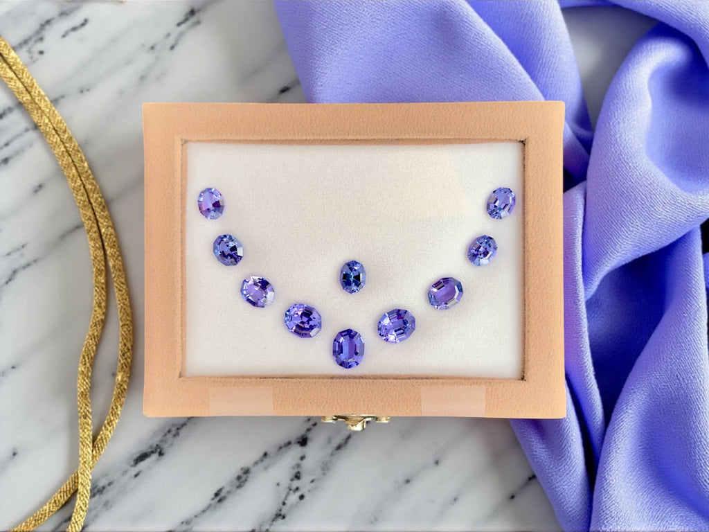 31.42 CT NATURAL TANZANITE  OVAL SHAPE TANZANITE SET