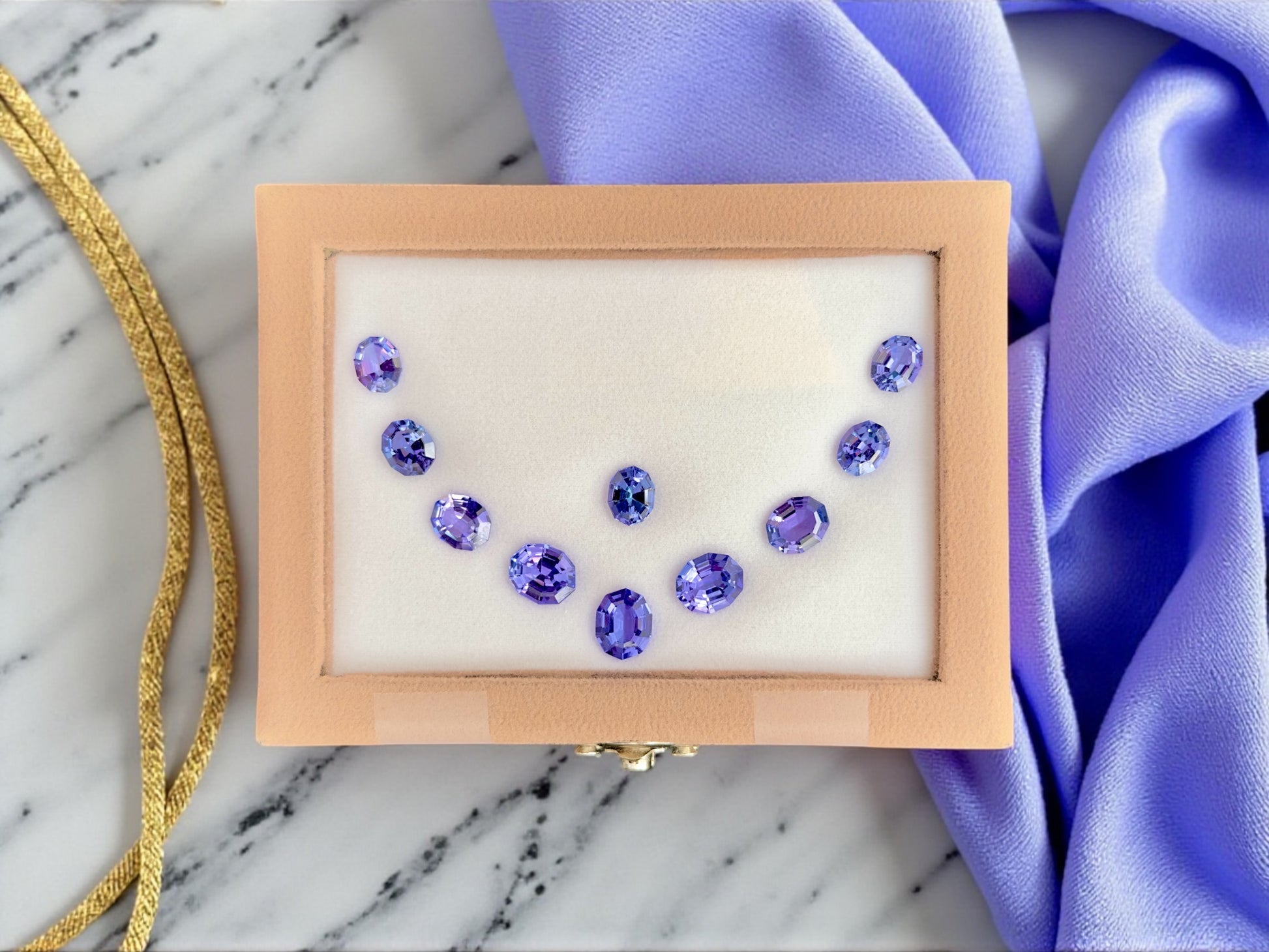 31.42 CT NATURAL TANZANITE  OVAL SHAPE TANZANITE SET