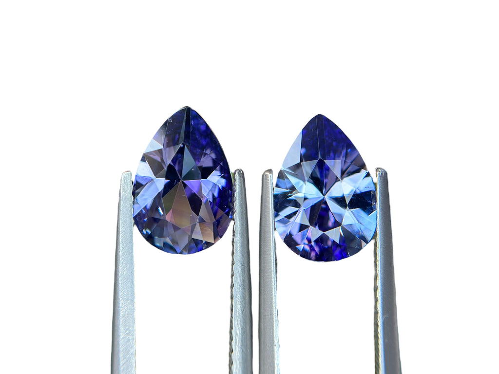 5.13 CT NATURAL TANZANITE PAIR WITH INTENSE BLUE COLOR