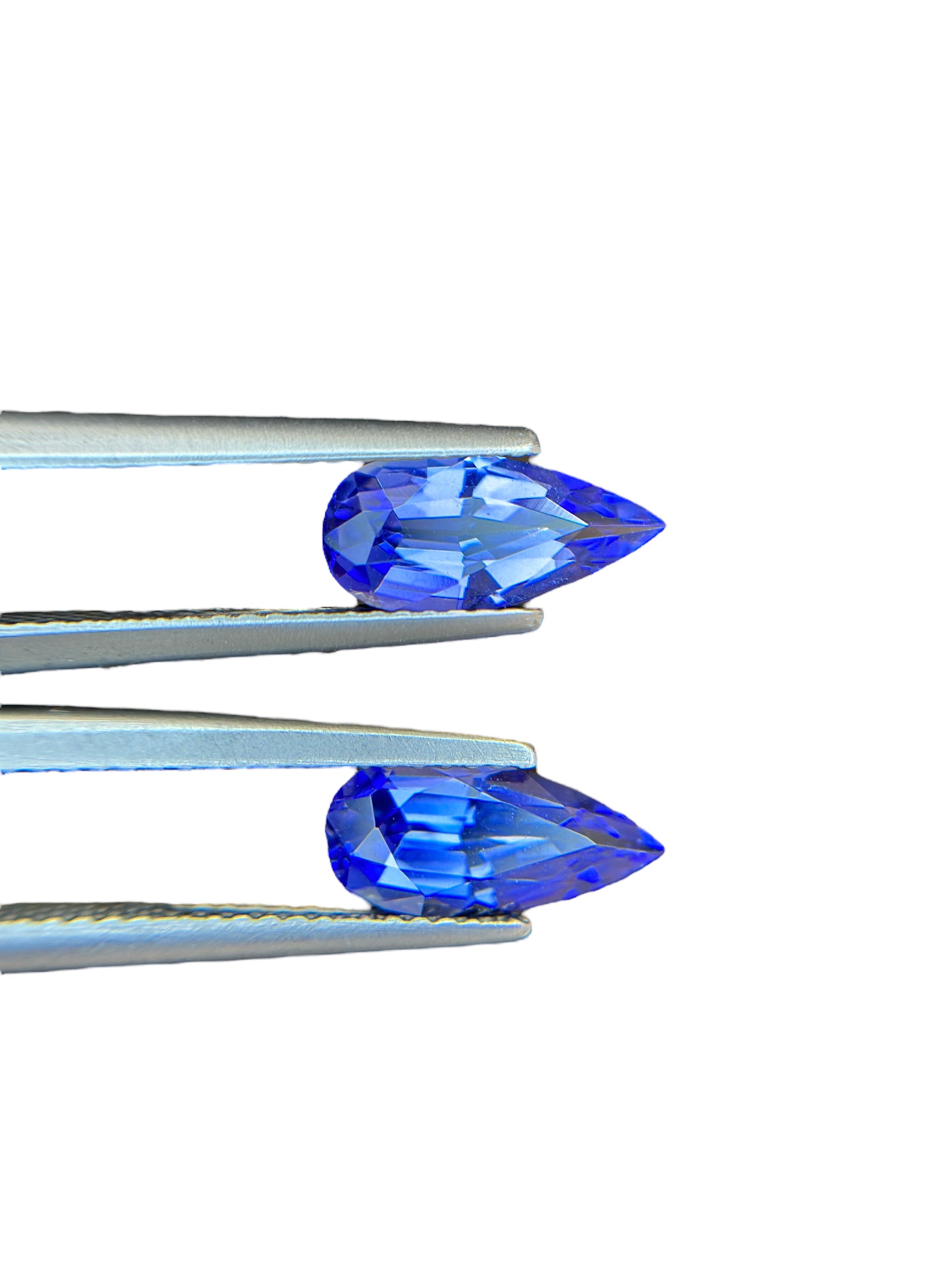 2.33 CT NATURAL TANZANITE PAIR WITH INTENSE BLUE COLOR