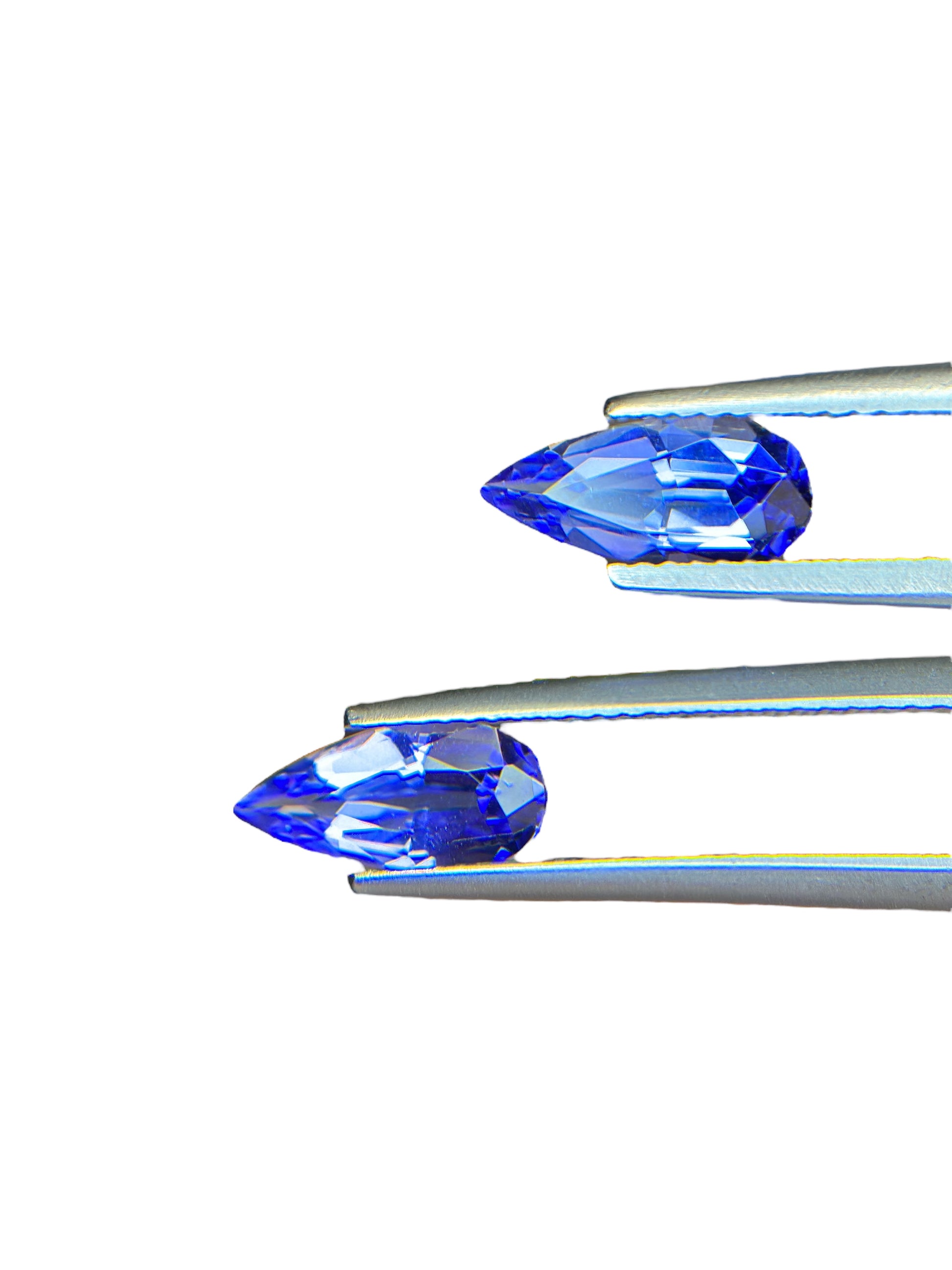 2.33 CT NATURAL TANZANITE PAIR WITH INTENSE BLUE COLOR