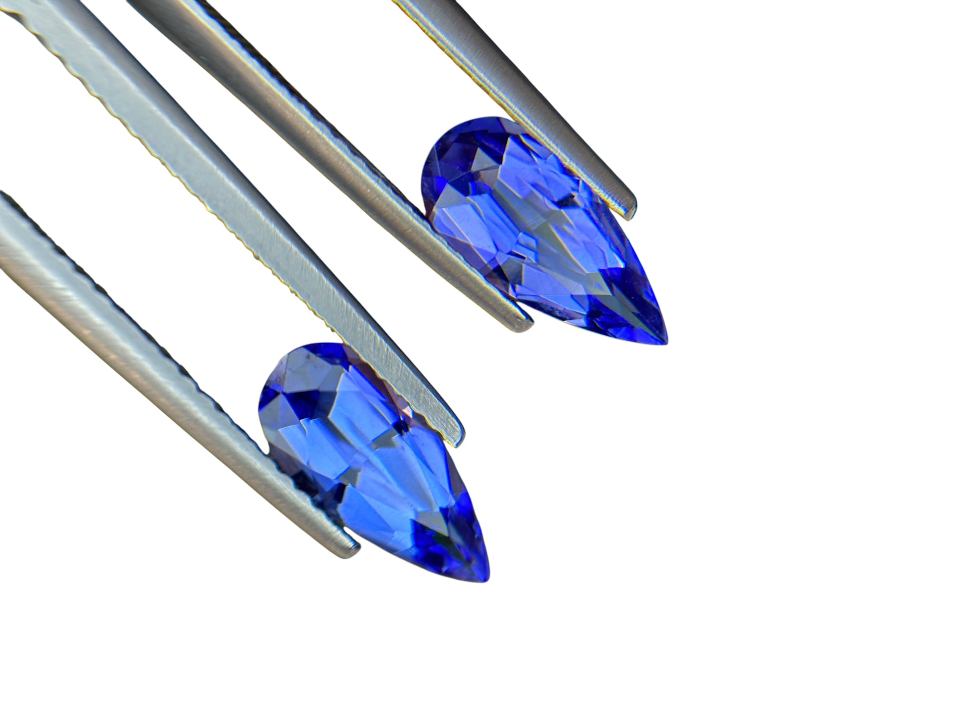 2.33 CT NATURAL TANZANITE PAIR WITH INTENSE BLUE COLOR