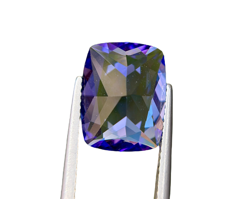 6.34 CT NATURAL NO HEAT TANZANITE WITH INTENSE BLUE COLOR