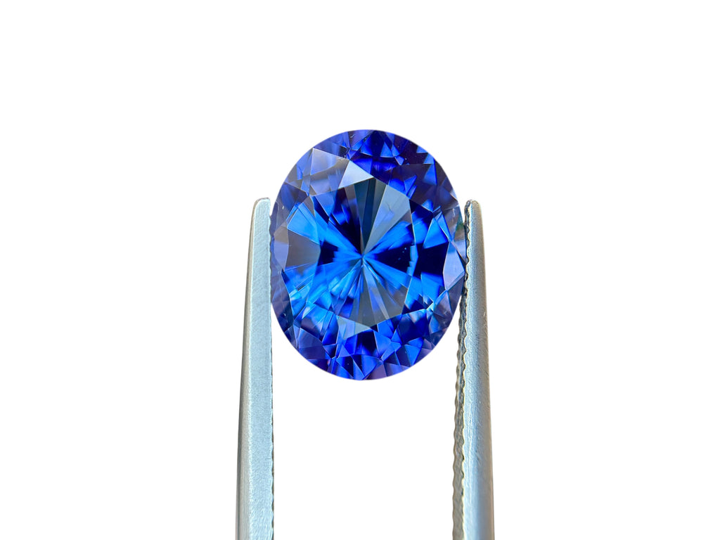 5.77 CT NATURAL NO HEAT TANZANITE WITH INTENSE BLUE COLOR