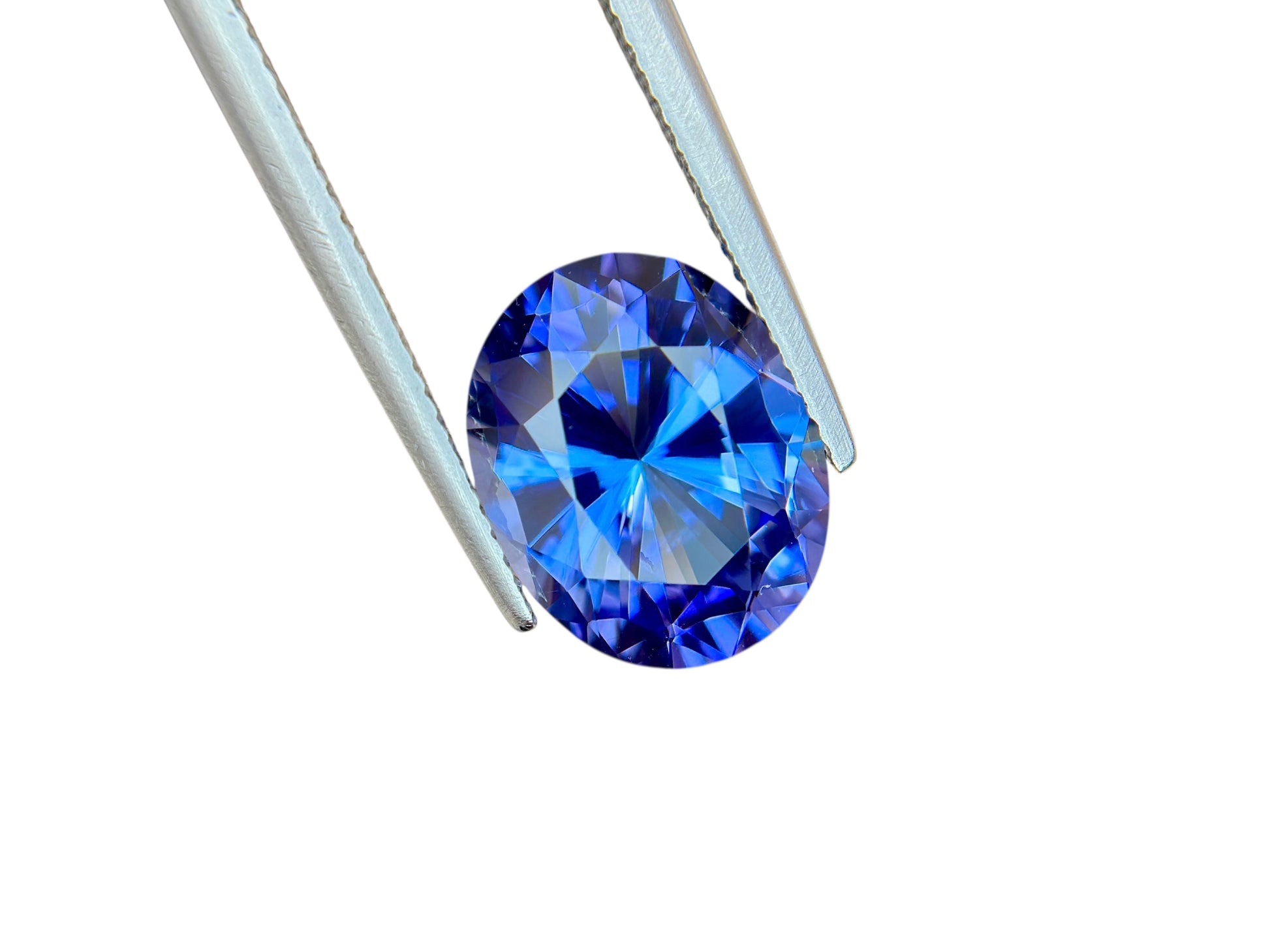 5.77 CT NATURAL NO HEAT TANZANITE WITH INTENSE BLUE COLOR