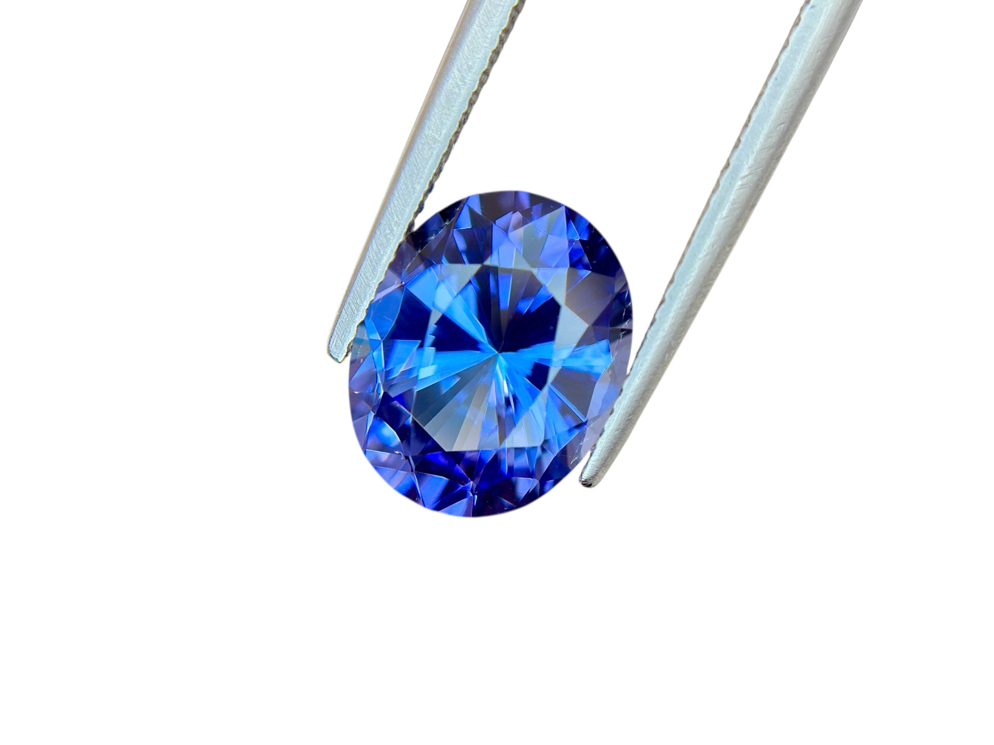 5.77 CT NATURAL NO HEAT TANZANITE WITH INTENSE BLUE COLOR