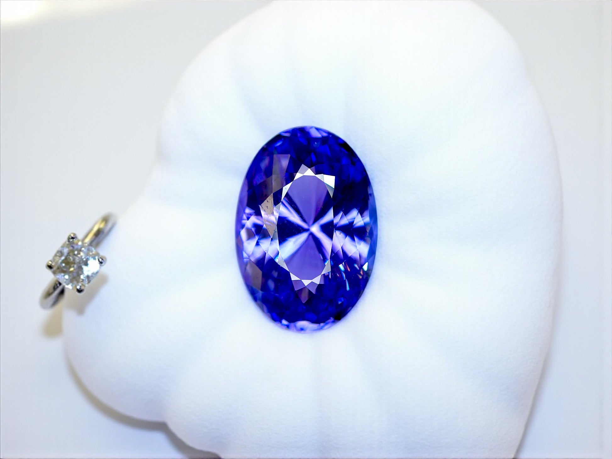 12.15 CT NATURAL NO HEAT TANZANITE WITH INTENSE BLUE COLOR