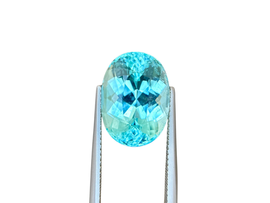 12.42 CT NEON LIGHT BLUE NATURAL PARAIBA FINE QUALITY