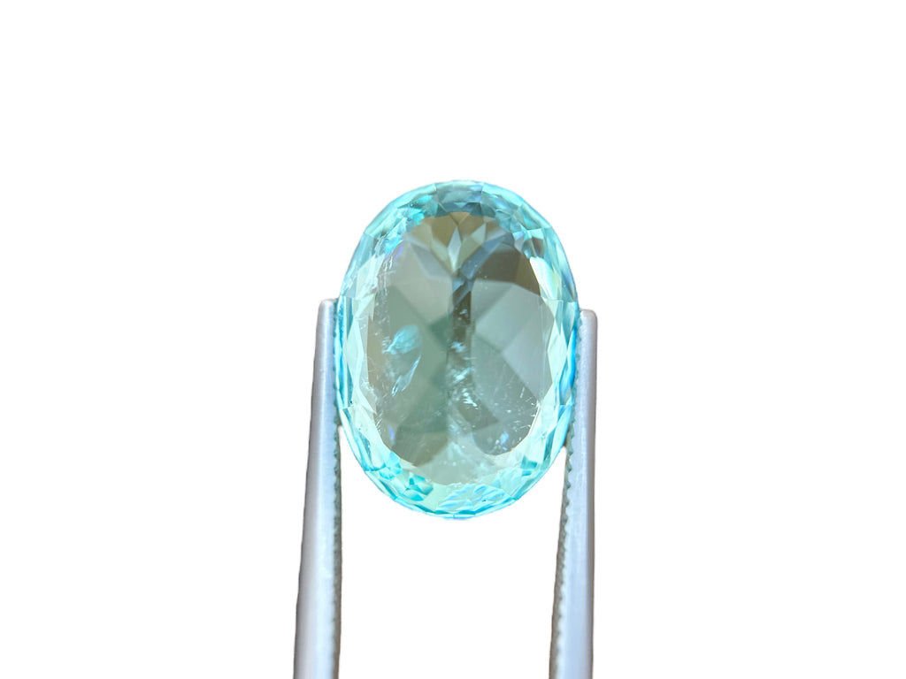 12.42 CT NEON LIGHT BLUE NATURAL PARAIBA FINE QUALITY