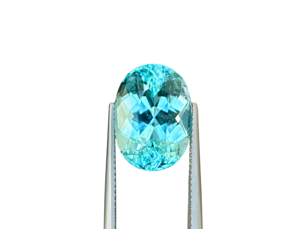 12.42 CT NEON LIGHT BLUE NATURAL PARAIBA FINE QUALITY