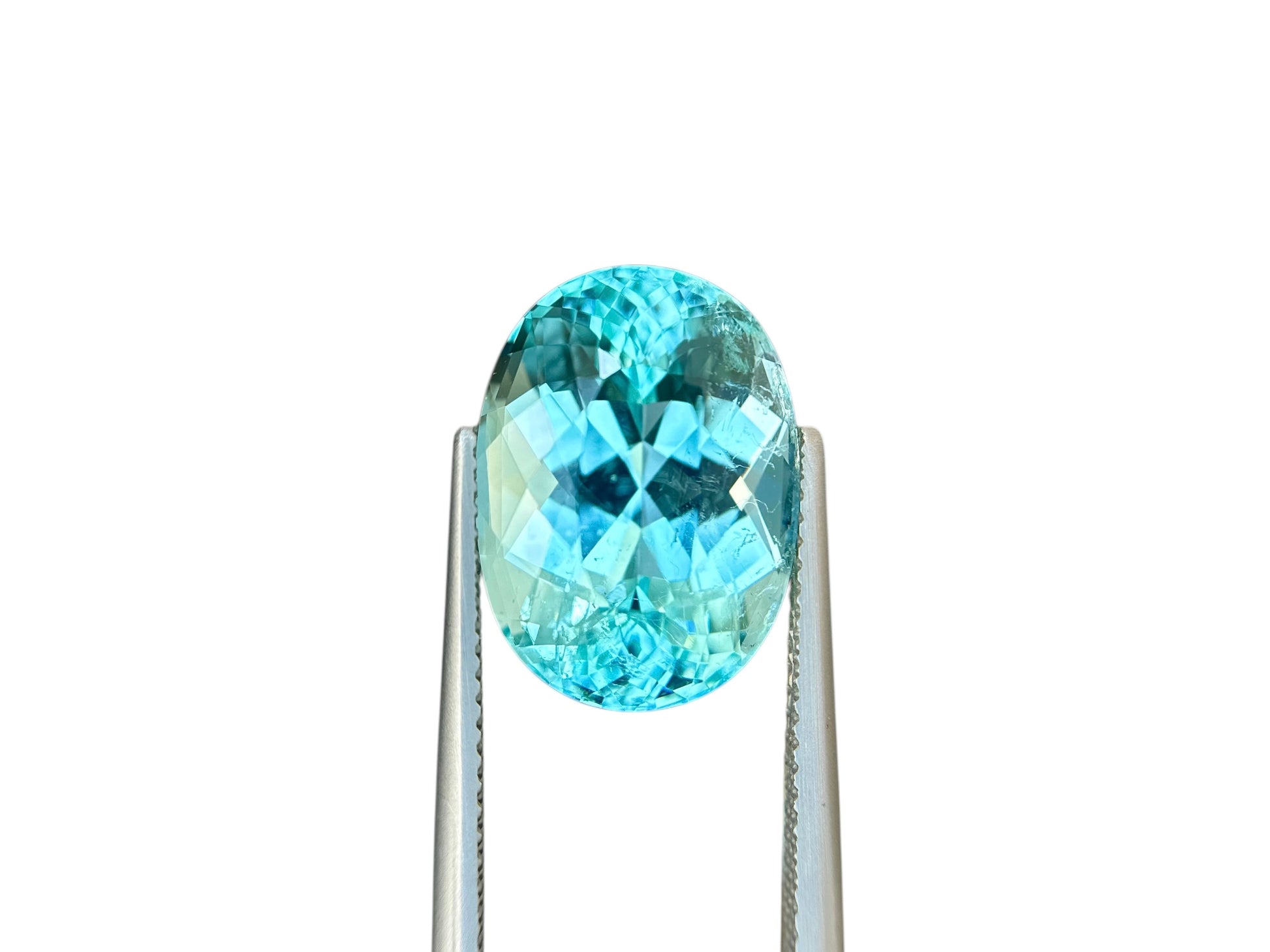 12.42 CT NEON LIGHT BLUE NATURAL PARAIBA FINE QUALITY