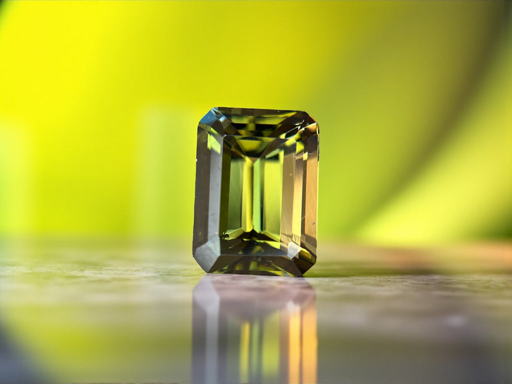 4.00 CT NATURAL TANZANITE WITH INTENSE YELLOW COLOR