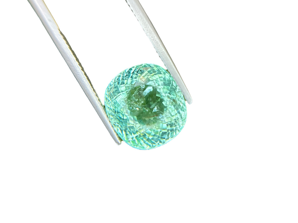 11.89 CT BLUISH GREEN NATURAL PARAIBA MOZAMBIQUE  FINE QUALITY