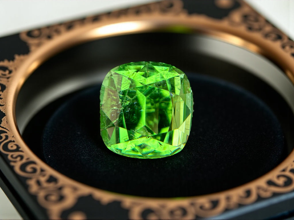 8.56 CT GREEN NATURAL PARAIBA MOZAMBIQUE  FINE QUALITY