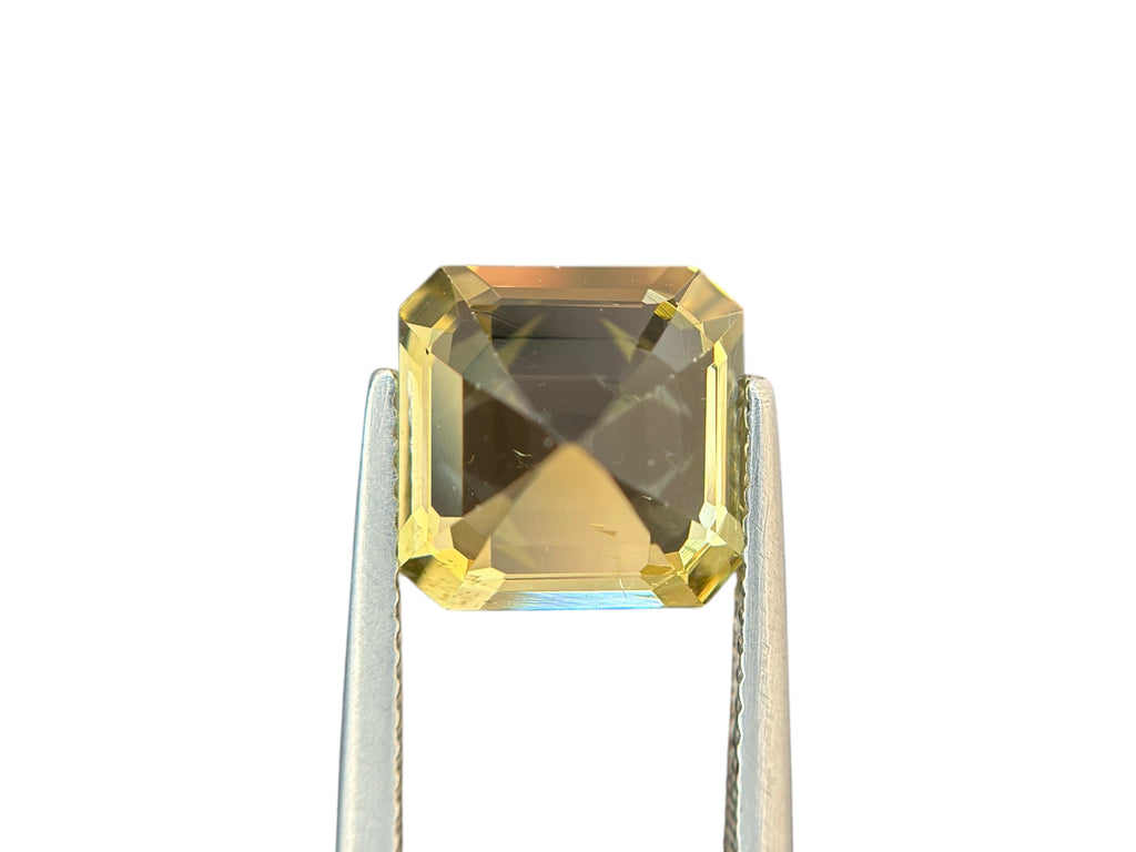 5.91 CT NATURAL TANZANITE WITH INTENSE YELLOW COLOR